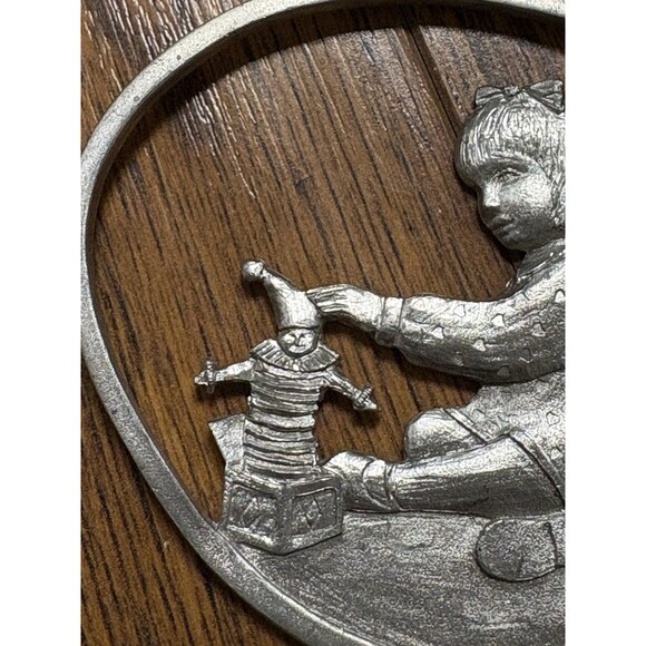 Quiet Time Collector Ornament 1988 | Pewter Christmas Ornaments | Handcrafted - Picture 4 of 7